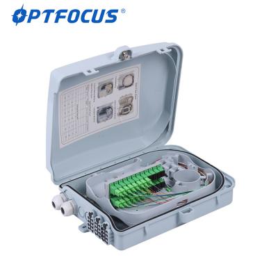China 1*8 1*16 plc splitter storage box large capacity 24 cores ftth fttx outdoor terminal box for sale