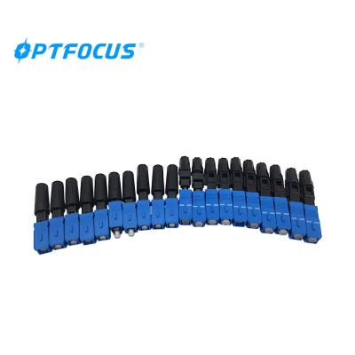 China SC / APC SC / FC SC / UPC Fiber Optic Fast Connector For FTTH / FTTB Solution Cables for sale