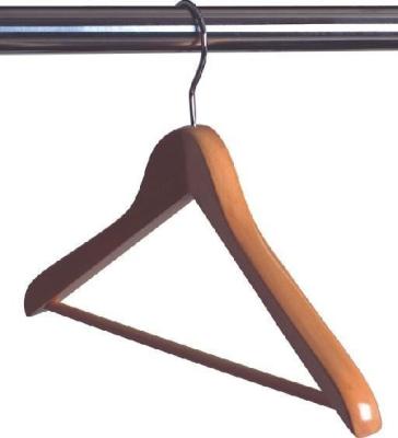 China Beechwood Hotel Room Hangers Natural Wood Shirt Hanger Men'S Hanger for sale