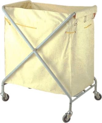 China Paint Coating Steel Tube Linen Trolley For Hotel for sale