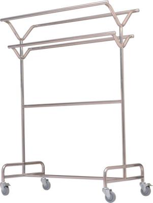 China 1300*650*H1820mm Stainless Steel Laundry Trolley Garment Rack for sale