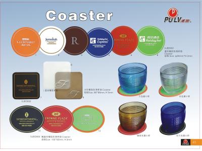 China Customized Logo Hotel Guest Amenities Rubber Coaster  CE for sale