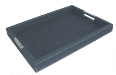 China neat design Hotel Leather Products PU Hotel Trays For Serving for sale