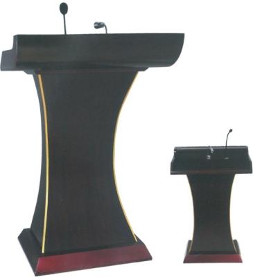China Corpo baixo de madeira contínuo do MDF da mesa do pódio da posição do suporte de exposição do hotel à venda