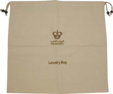 China Environment Friendly Custom Hotel Bags Hotel Laundry Bag Natural Cotton for sale
