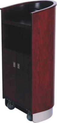 China Dark cherry Podium Lecture Stand Solid Wooden Base MDF body for sale