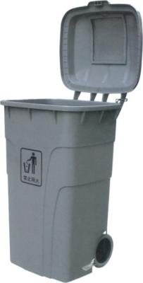 China Standing Outdoor Ashtray Waste Bin 100L 120L Heavy Duty Plastic for sale