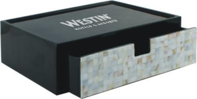 China Limpio fácil de la forma rectangular del cajón del hotel de la resina con Shell Decoration en venta