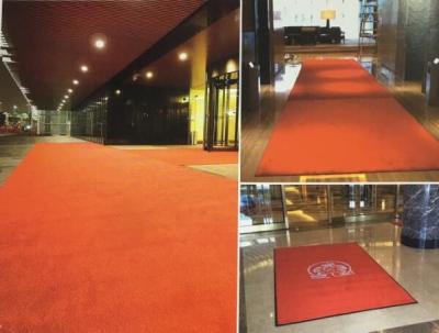 China Synthetic Fiber Hotel Entrance Mats Vip Door Mat Compound Rubber for sale