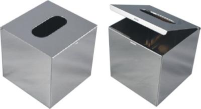 China caixa de aço inoxidável 130*130*H130mm do tecido do metal das fontes do banheiro 8K à venda