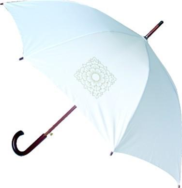 China Hotel Guestroom Strong Wind Resistant Umbrella 60cm 65cm Straight curved handle for sale
