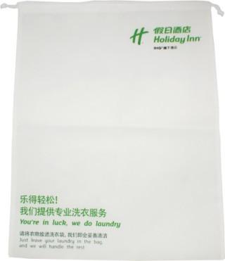 China Custom Hotel Bags Non woven For Dirty Clothes Laundering for sale