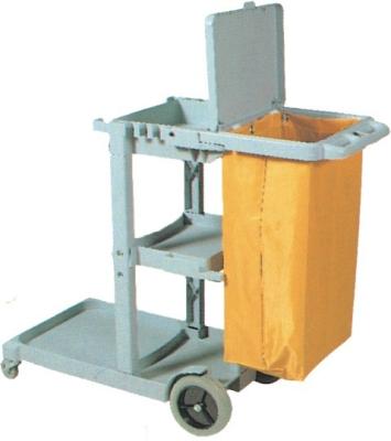 China Housekeeping Plastic Service Trolley Multi Functional For Hotel Cleaning for sale