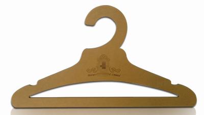 China Eco Friendly Recycled Paper Kraft Hanger Custom Logo for sale