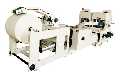 China Quarter Fold Paper Tissue Napkin Making Embossing Machine AC380V 50HZ 4KW for sale