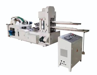 China Quarter Fold Paper Serviette Making Machine Pneumatic Embossing for sale