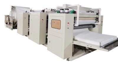 China PLC Control V-Fold Paper Napkin Kitchen Roll Making Machine 90-100m/Min for sale