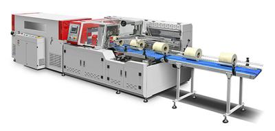 China Automatic Rolling Up Facial Tissue Box Packing Machine PLC Control for sale