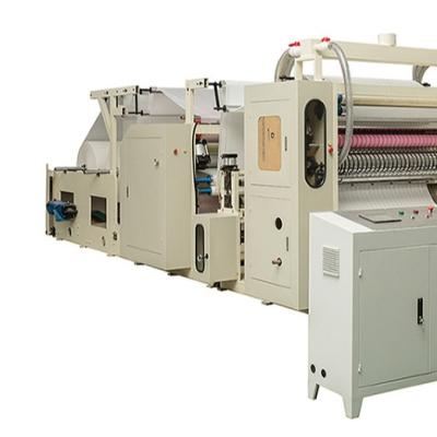 China N-Fold Dispenser Kitchen Towel Machine Point To Point Emboss Laminated 180m/Min for sale