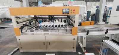 China PLC Controlled Tissue Paper Log Transfer Unit Tissue Converting Machine 5-7 Logs zu verkaufen