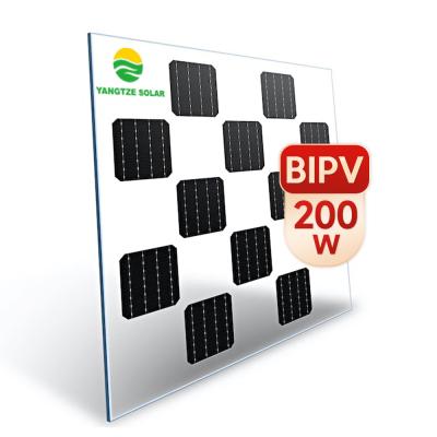 China OEM Integrated Photovoltaic BIPV Solar Panels 200W for sale
