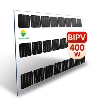 Cina i produttori dei pannelli solari integrati edificio di 400W Photovoltaics anneriscono lo spessore di 8-20mm in vendita