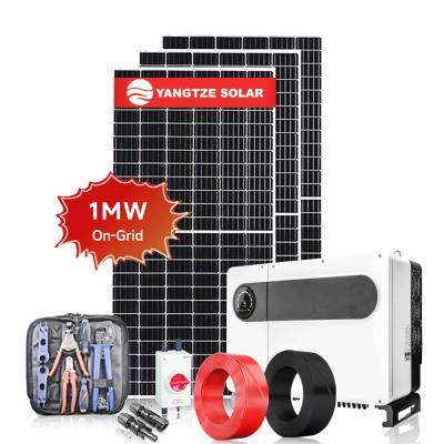 China RS232 On Grid Solar System Kit 1MW Solar Power Plant for sale