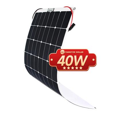 China 40 Watt Mini Flexible Solar Panel Portable IP68 Waterproof For Caravan for sale