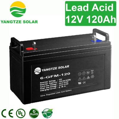 中国 TUVの吸収性のガラス マット電池120Ah 12V Agm電池 販売のため