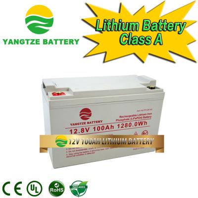 China Rechargeable Polymer 12 Volt Lithium Ion Solar Battery 100AH for sale