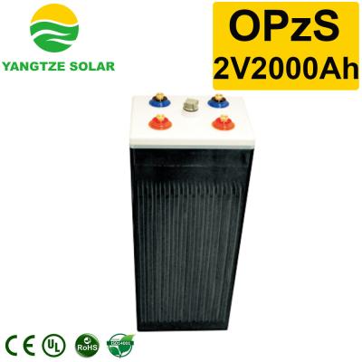 中国 高いインピーダンス影響OPZS管状電池太陽2V 2000Ah 販売のため