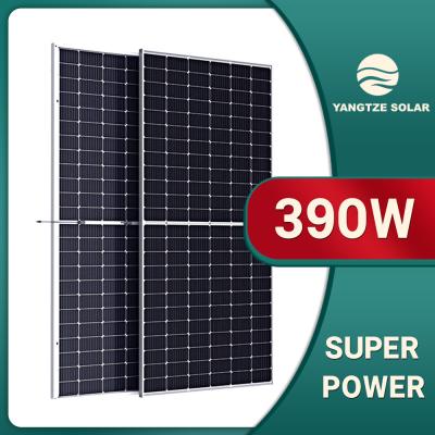 China 390W Bifacial Solar Panel Photovoltaic Modules Double Glass 9BB For Home Application for sale