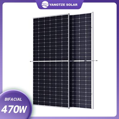중국 144Cells 9BB 두 면이 있는 태양 전지판 모듈 470W ODM 판매용