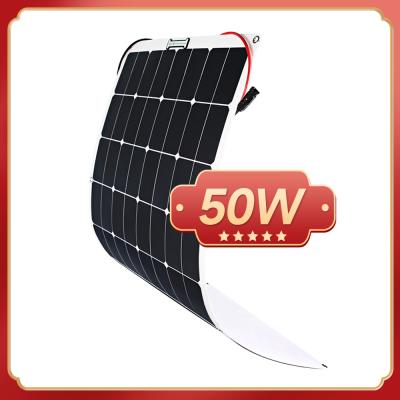 China Monokristalline flexible Sonnenkollektoren 50w ODM für Haus zu verkaufen