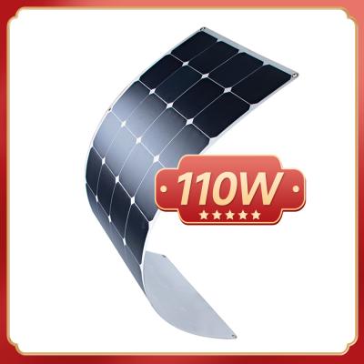 China Lightweight Flexible Solar Panel Rollable 110W Customized for sale