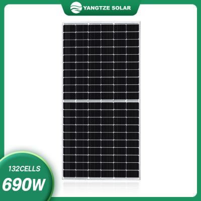 China 690w Mono-facial Solar Panel P-Type High Salt Mist And Ammonia Resistance for sale