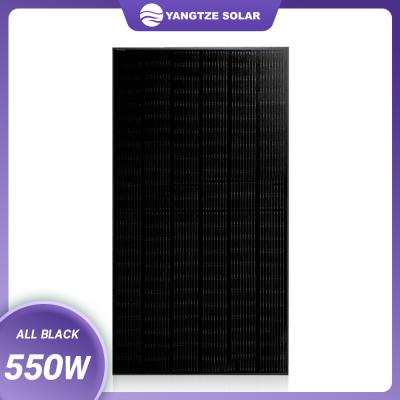 Chine 550 watts de demi cellules de panneau solaire photovoltaïque Mono-facial monocristallin du panneau solaire 550W à vendre