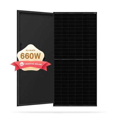 China ODM Monocrystalline Mono PV Solar Panel With IP68 Junction Box 660W for sale