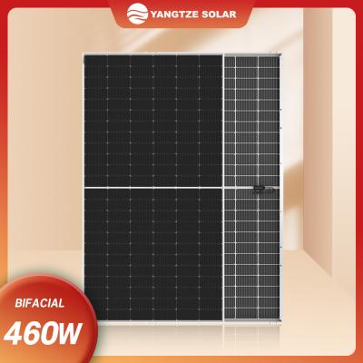 중국 460W 두 면이 있는 광기전 패널은 태양에너지 등급 A OEM을 녹색으로 만듭니다 판매용