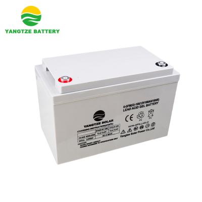 China 12V 100Ah Absorptive Glass Mat Battery 10.5V-11.0V Discharge Cut-Off Voltage for sale