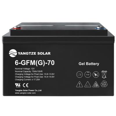 Chine 12V 70Ah AGM Gel Battery M8 / M10 Terminal Low Self-Discharge Rate ≤3%/Month à vendre