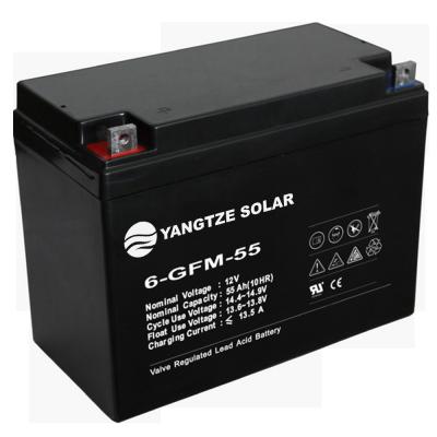 Chine 12V 55Ah Gel Battery Self-Discharge≤3%/Month -20℃~60℃ Operating Temperature à vendre