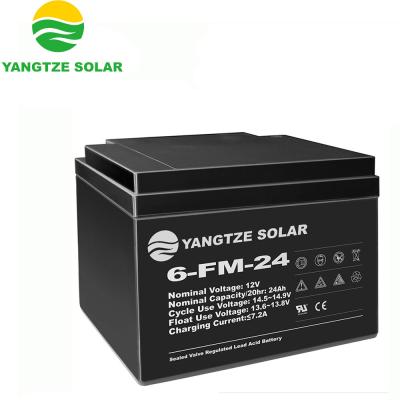 中国 12V 24Ah Sealed Storage Battery M8 / M10 Absorbed Glass Mat Battery For Energy Storage 販売のため