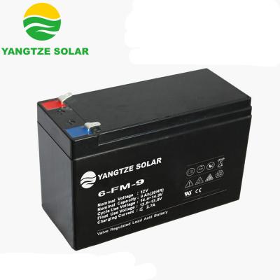 China 1500 Times Cycle Life 12V 9Ah AGM Battery Self-Discharge≤3%/Month for sale
