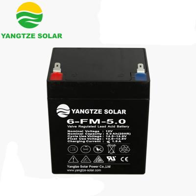 中国 12V 5Ah Sealed Storage Battery Absorbed Glass Mat Battery 1500 Times Cycle Life 販売のため