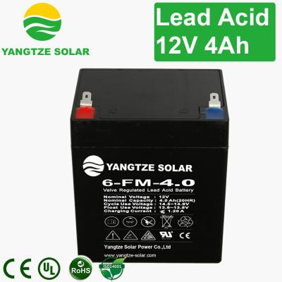 China Free Maintenance 12V 4Ah Absorptive Glass Mat Battery With ABS Plastic Battery Box zu verkaufen