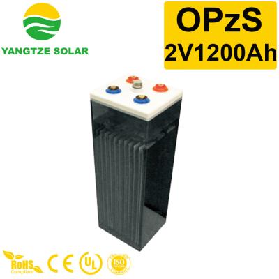 China 2V 1200Ah Tubular OPZS Bateria com mais de 20 anos de vida útil à venda