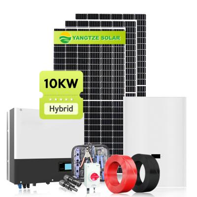 Cina 10kw pure sine wave inverter off grid kit fotovoltaico con batterie lifepo4 in vendita