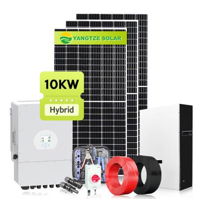 China 10kw off grid hybrid solar wind power system with inverter mppt for sale