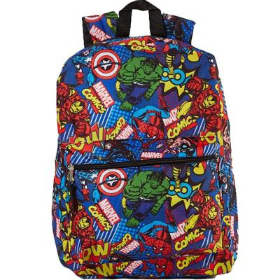 China New Fashion Kids Graffiti Spiderman Captain for Kids and Adults 16 Inch Backpack for sale